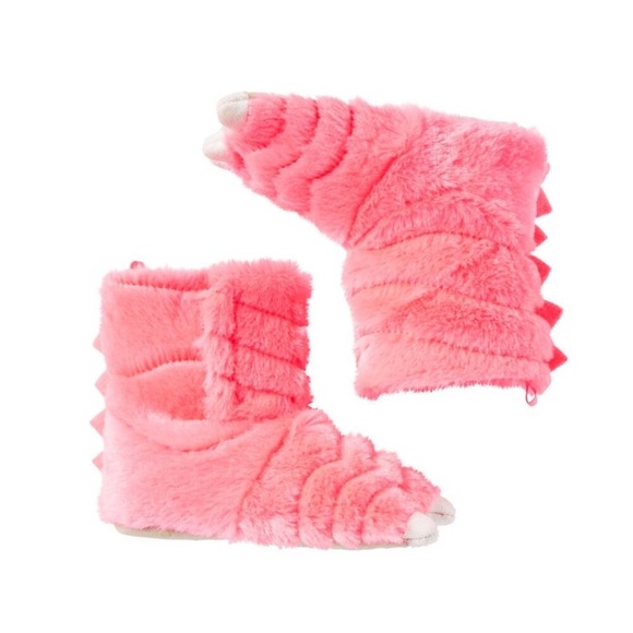 Carter's Other - Carter’s Faux Fur Pink Monster Slippers XL 11-12